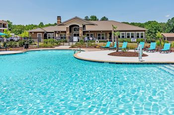 Resort-style swimming pool